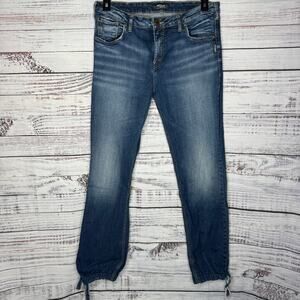 Silver Jeans Izzy Bootcut Jogger Tie Ankle Jeans 33/33